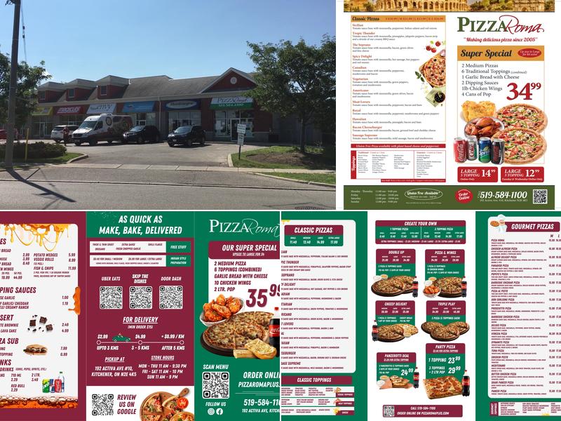 Pizza Roma plus Menu