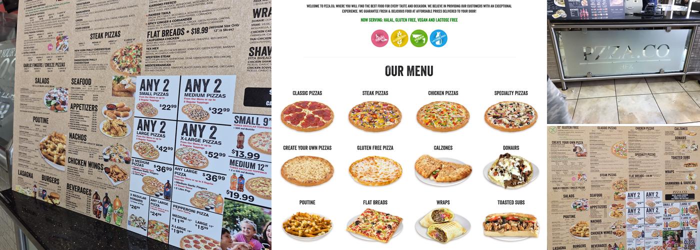 PZZA.CO Halifax NS Menu