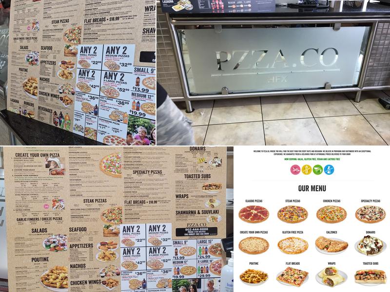 PZZA.CO Halifax NS Menu