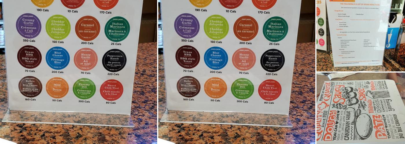 Pizza Pizza Menu