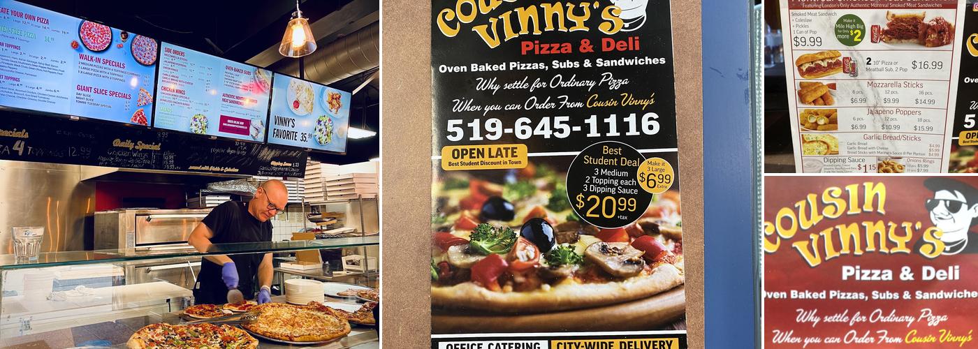 Cousin Vinny's Pizza & Deli Menu