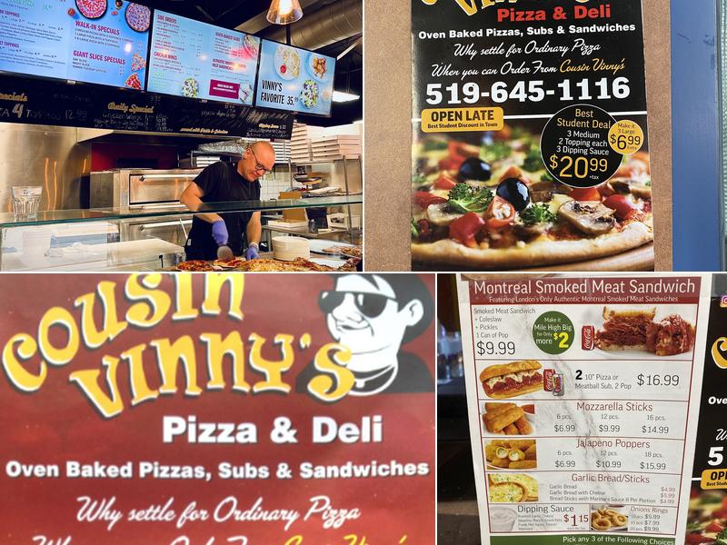 Cousin Vinny's Pizza & Deli Menu