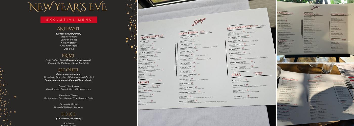 Spago Menu