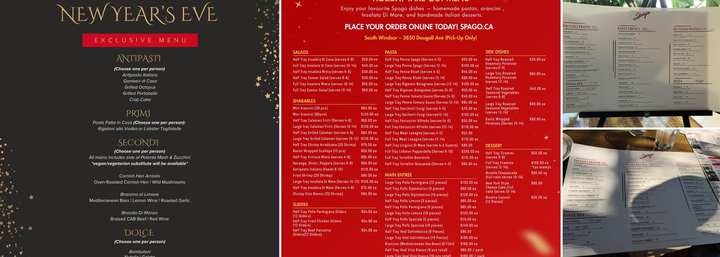 Spago Menu