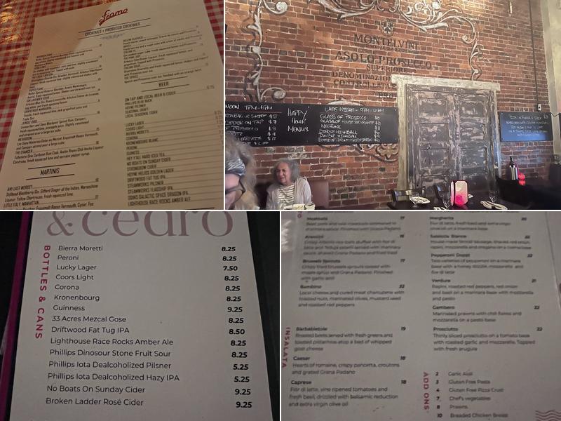 Fiamo Pizza & Wine Bar Menu