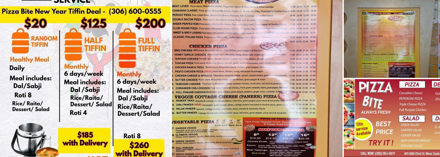 Pizza Bite Menu