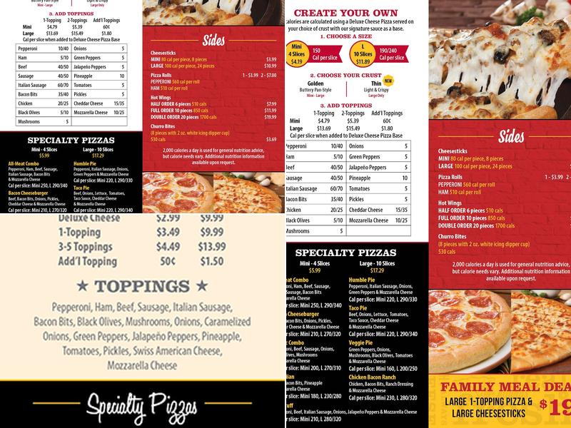 Godfather's Pizza Express Menu