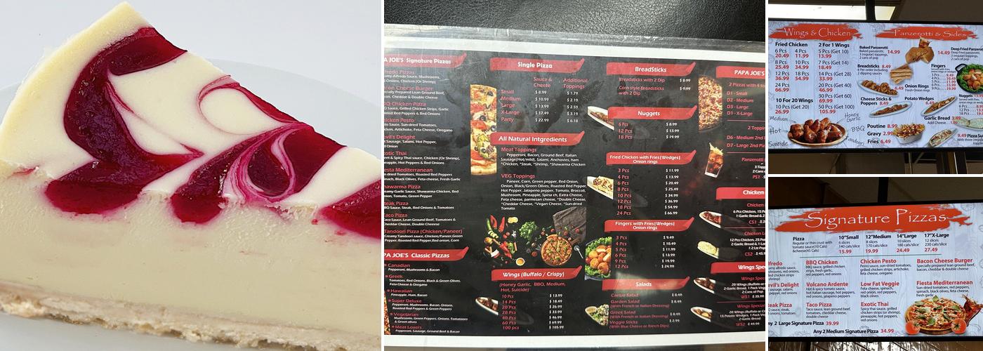 Papa Joe's Pizza & Chicken Menu