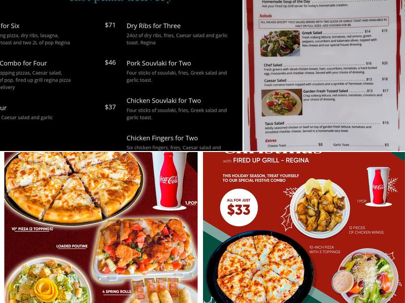 Fired Up Grill Food & Drink Menu