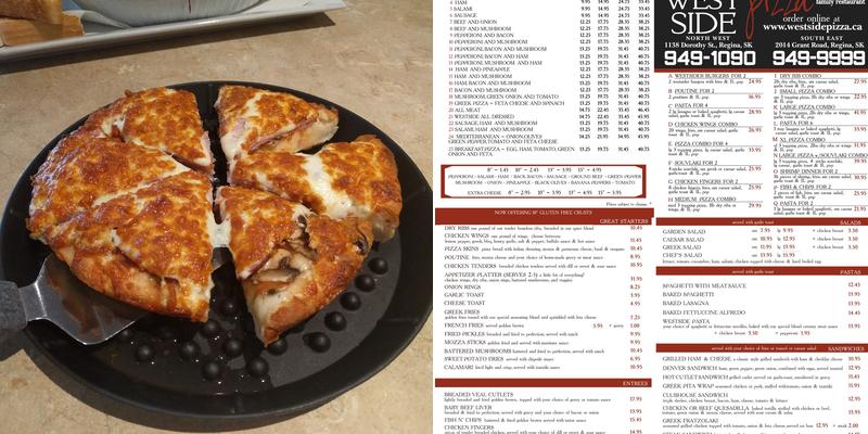 WestSide Pizza Family Restaurant Menu