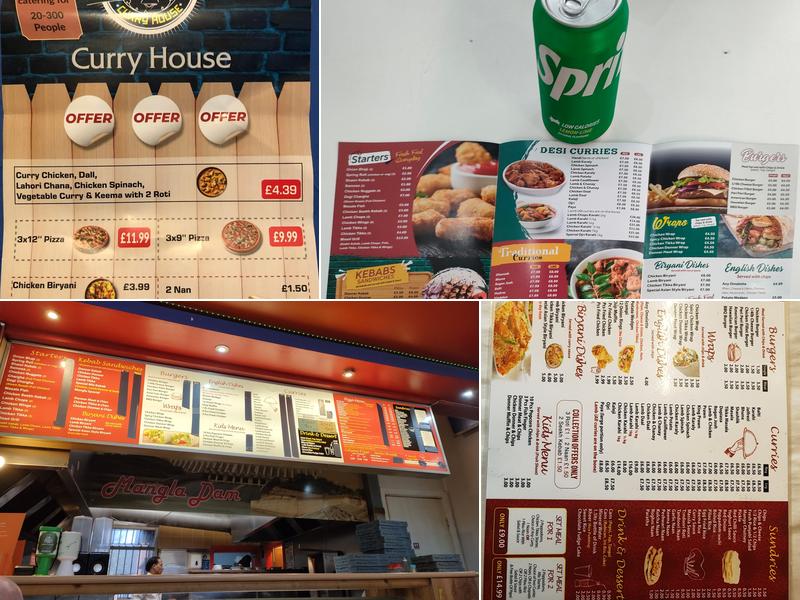 Mangla curry house Menu