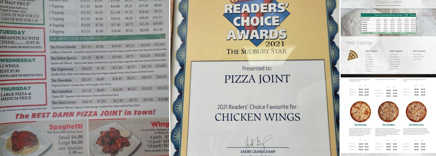 Pizza Joint Menu