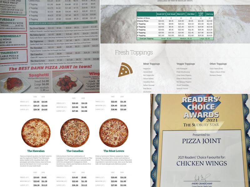 Pizza Joint Menu