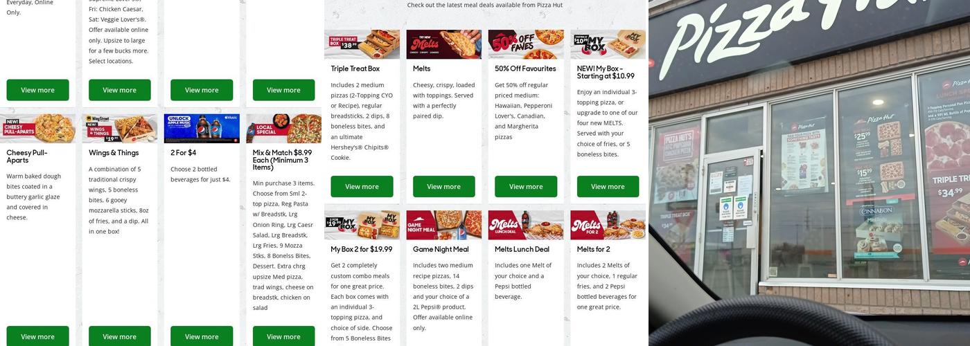 Pizza Hut Menu