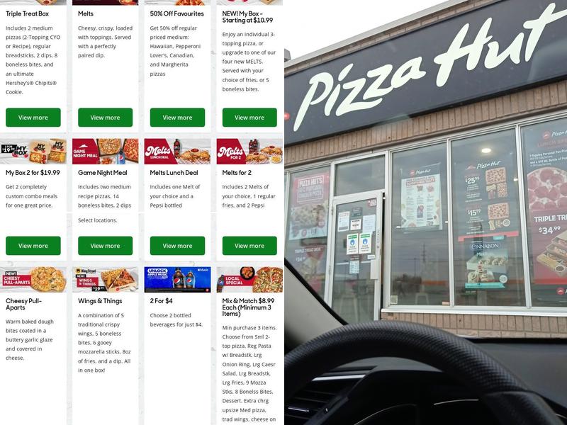 Pizza Hut Menu