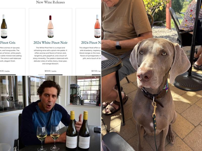SpearHead Winery Menu