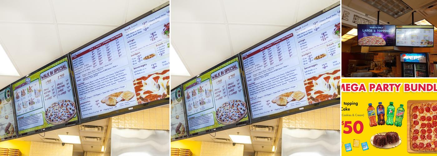 Gino's Pizza Menu