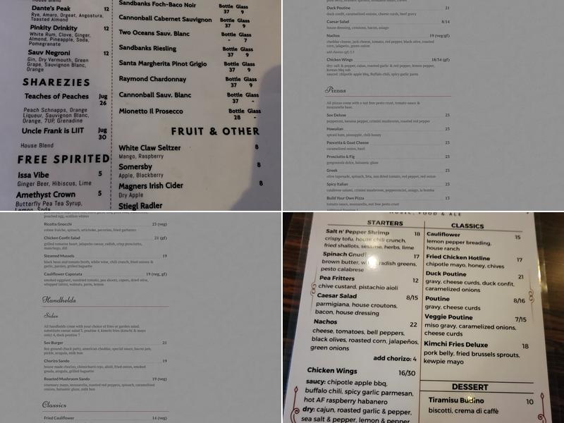 The Sovereign Room -  Date to Come Menu