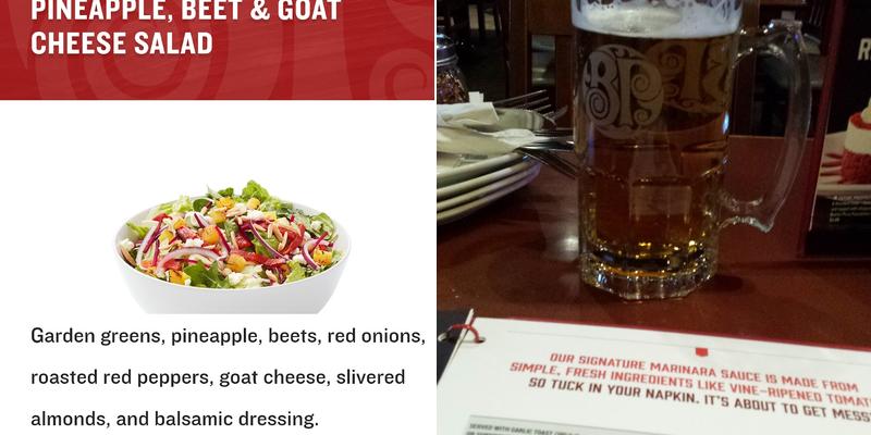 Boston Pizza Menu