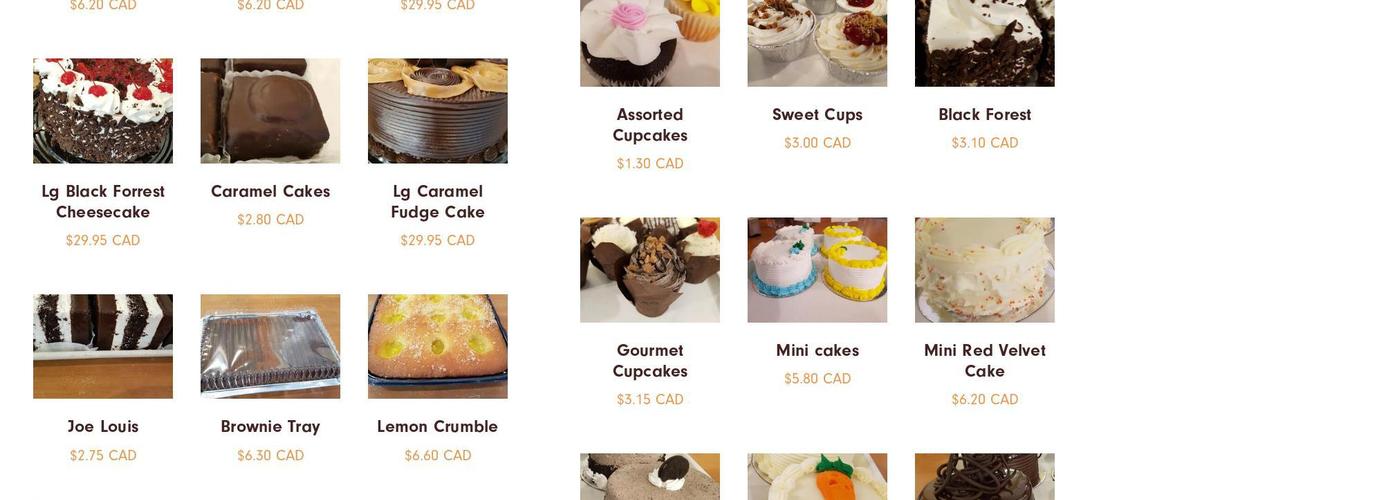 McBuns Bakery Menu
