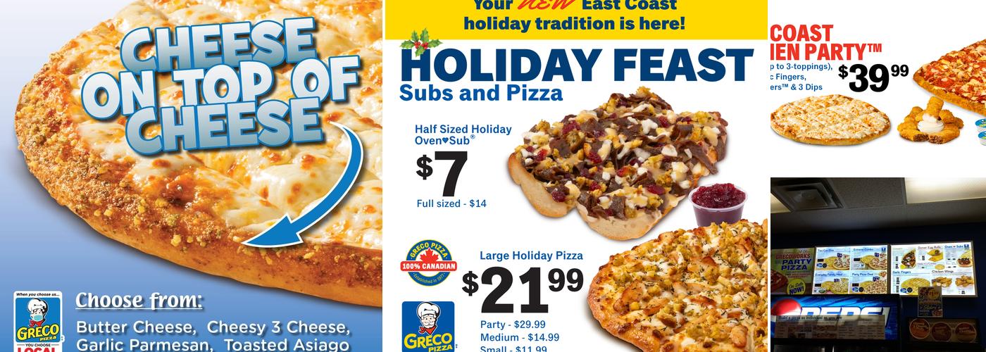 Greco Pizza Menu