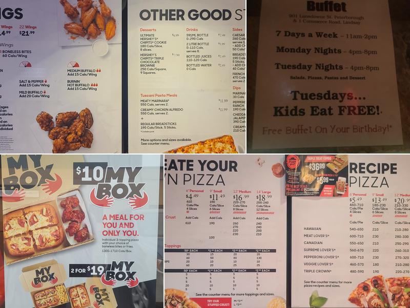 Pizza Hut Menu