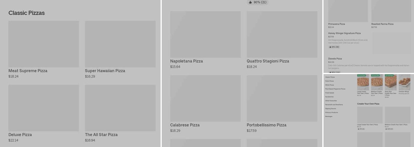 Pizza Nova Menu