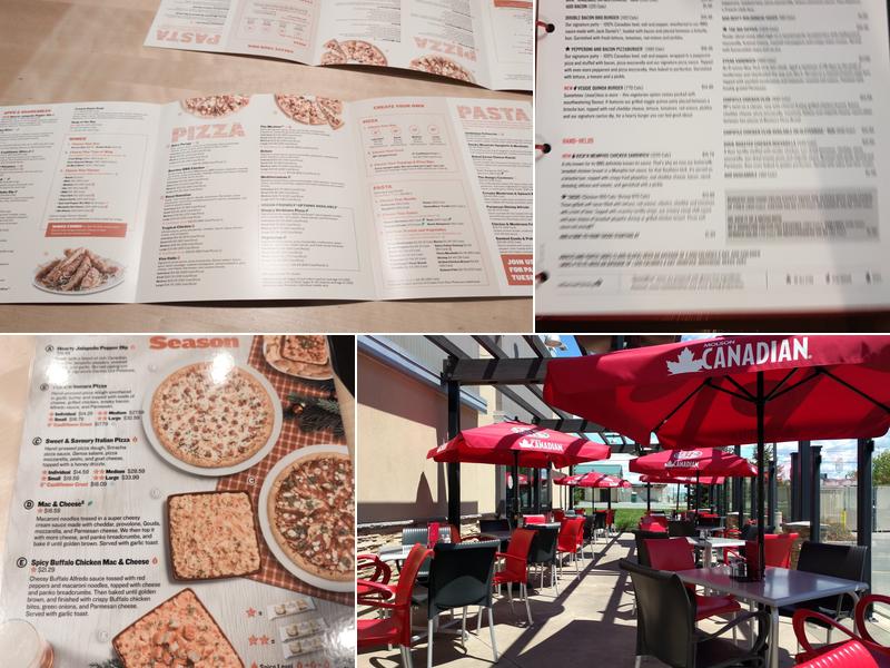Boston Pizza Menu