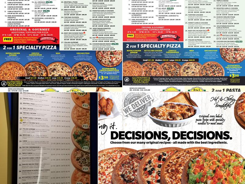 2 For 1 Family Pizza 🍕 Red Deer Menu