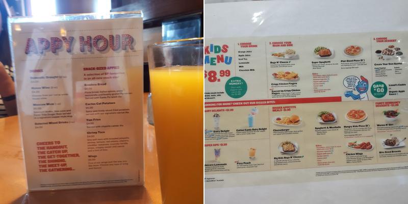 Boston Pizza Menu