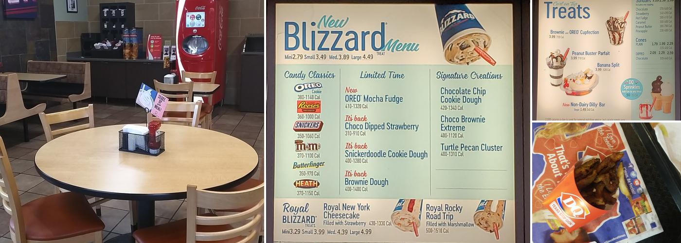 Dairy Queen Menu