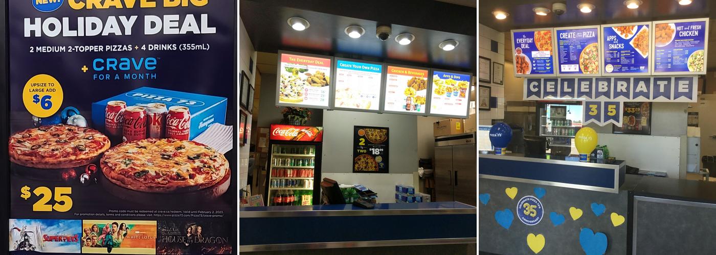 Pizza 73 Menu