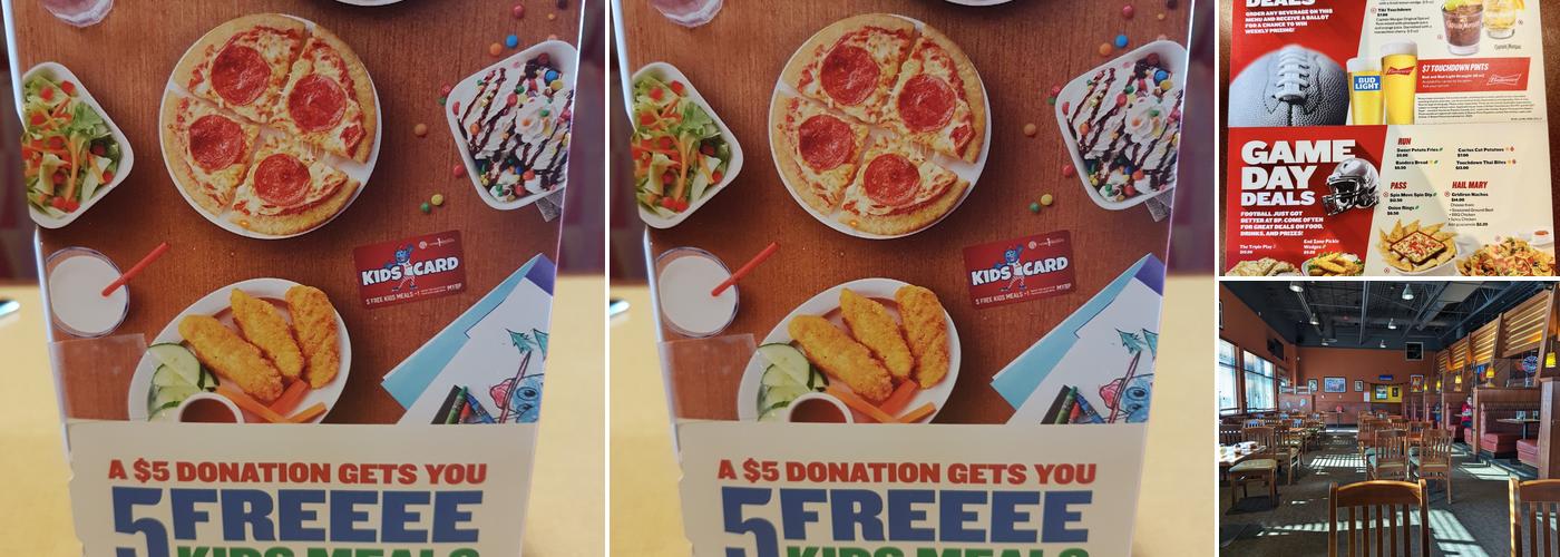 Boston Pizza Menu