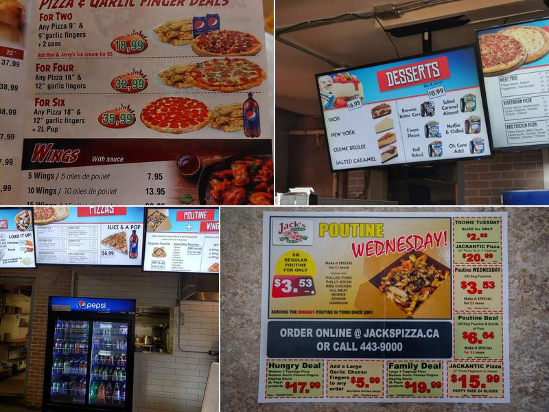 Jack's Pizza Menu