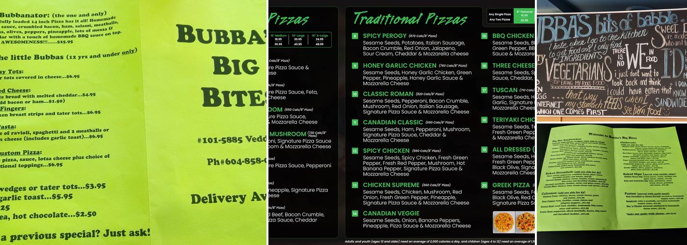 Red Swan Pizza - Chilliwack Sardis Menu