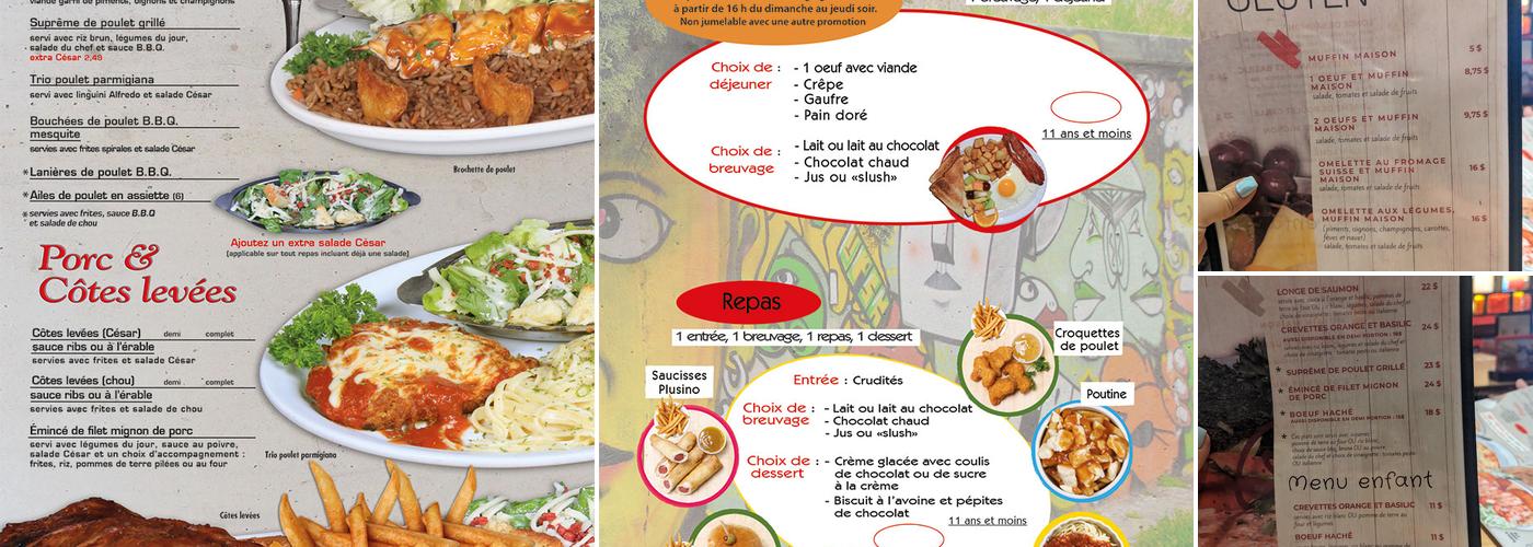 Plus Restaurant Bar Menu