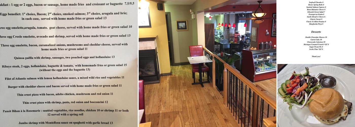 Edward's Bistro Menu