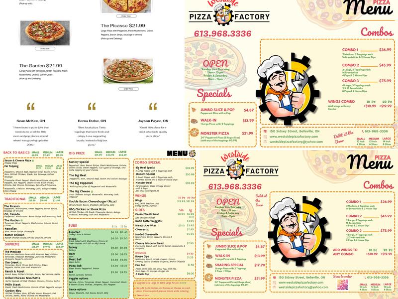 Westside Pizza Factory Menu
