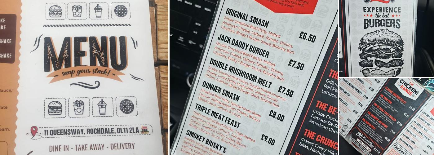 Brisky’s (Rochdale) Menu