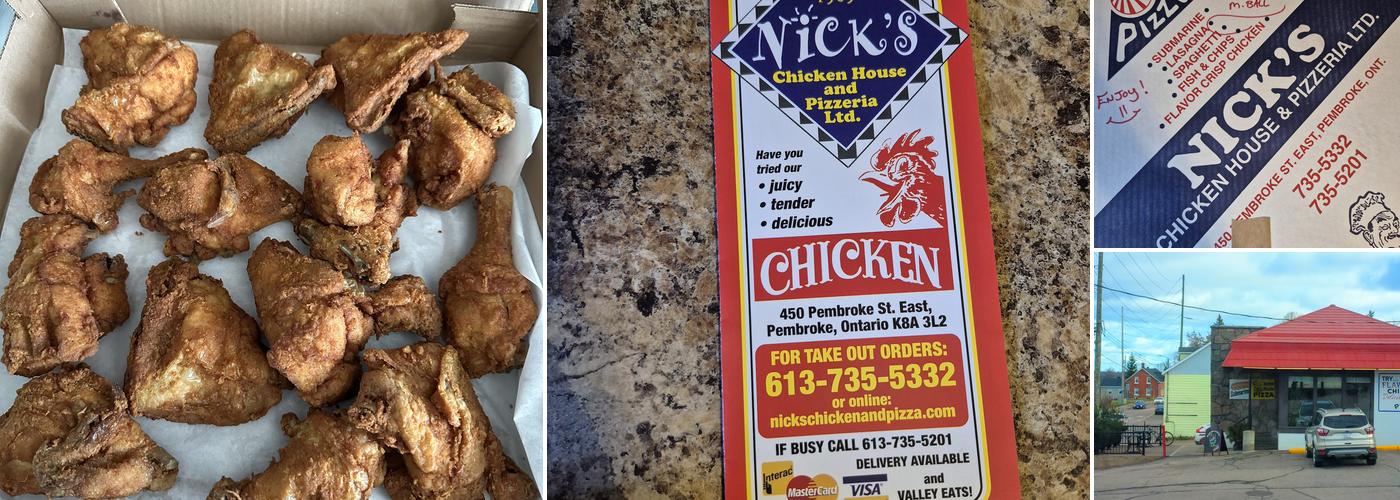 Nick's Chicken House & Pizzeria Menu