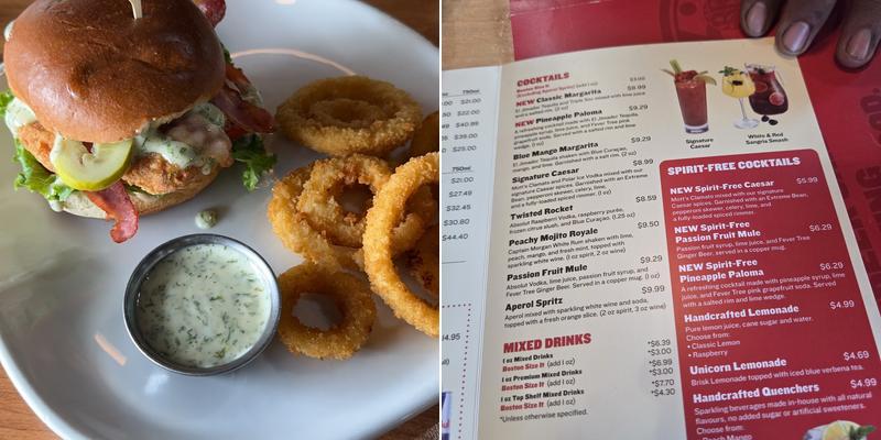 Boston Pizza Menu