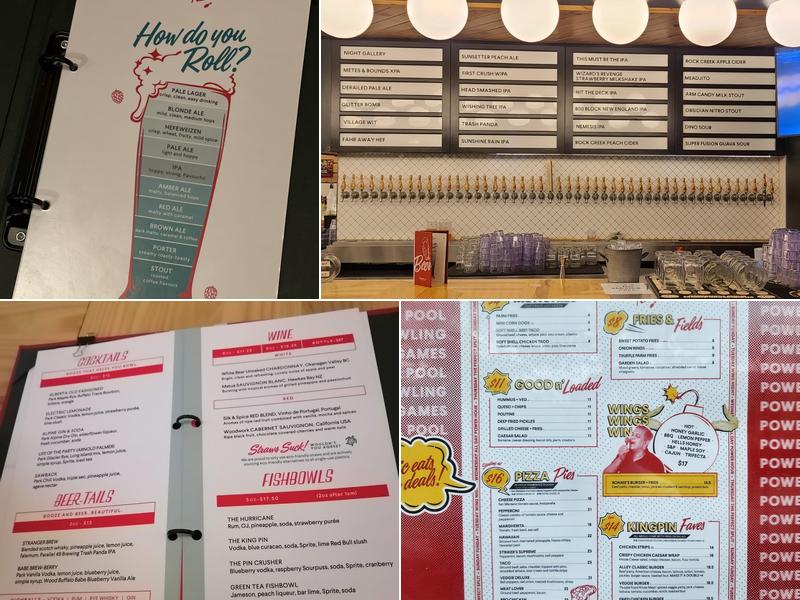 High Rollers Bowling & Beer Hall Menu