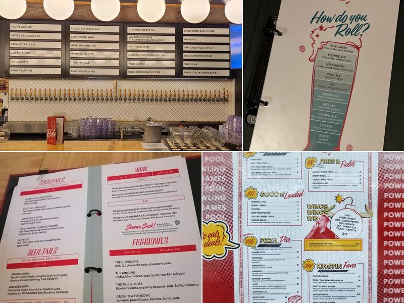 High Rollers Bowling & Beer Hall Menu