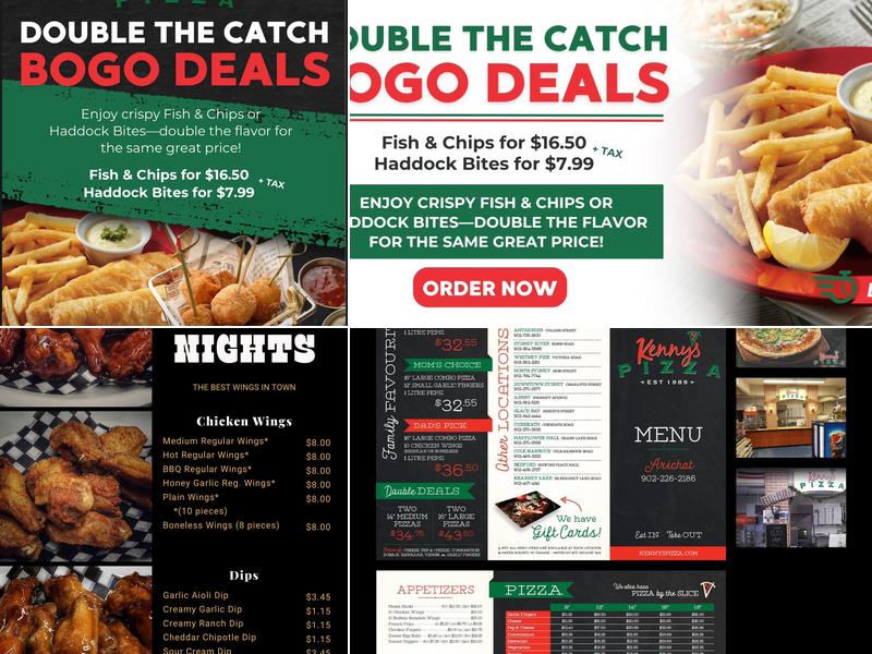 Kenny's Pizza Antigonish Menu