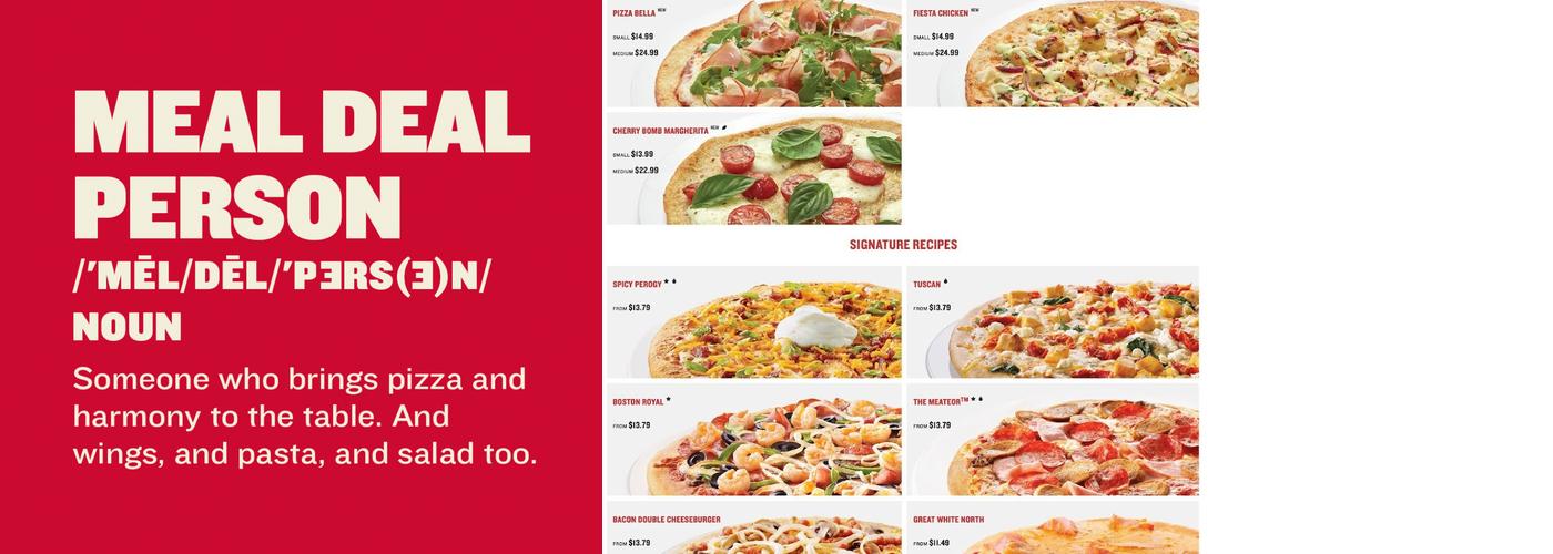Boston Pizza Menu