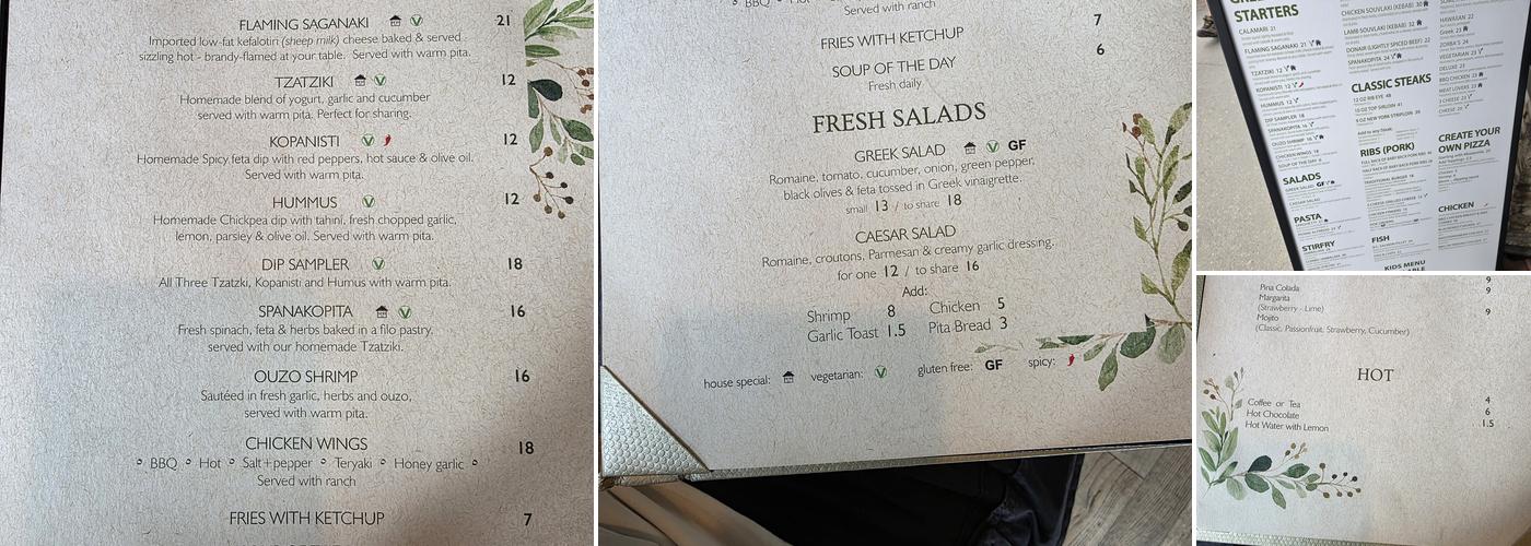 Something Else Restaurant Menu