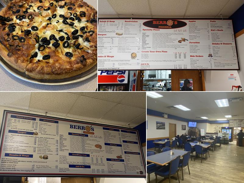 Berro's Pizza Menu