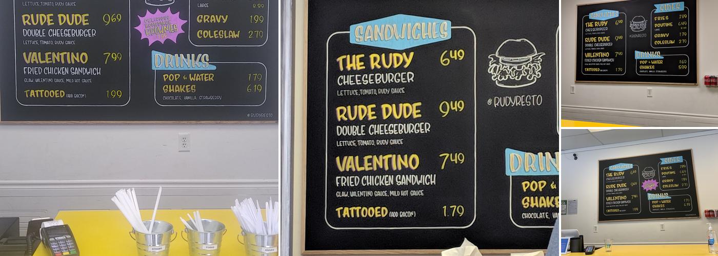 RUDY Menu