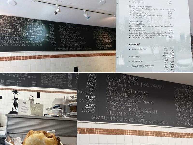Black Camel Menu