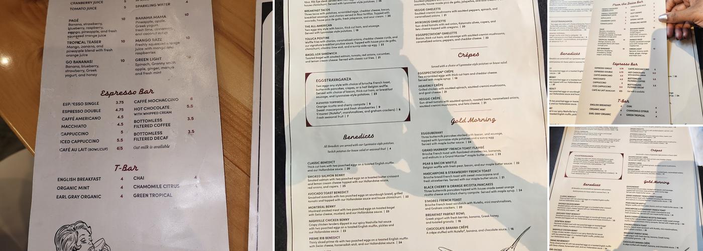Eggspectation - Complexe Desjardins Menu